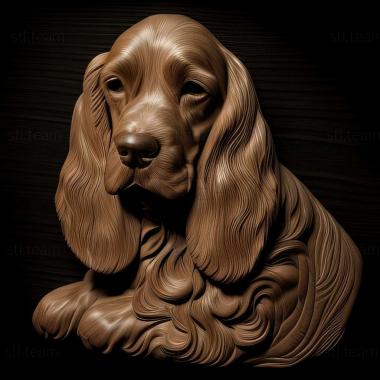 3D model English Cocker Spaniel dog (STL)